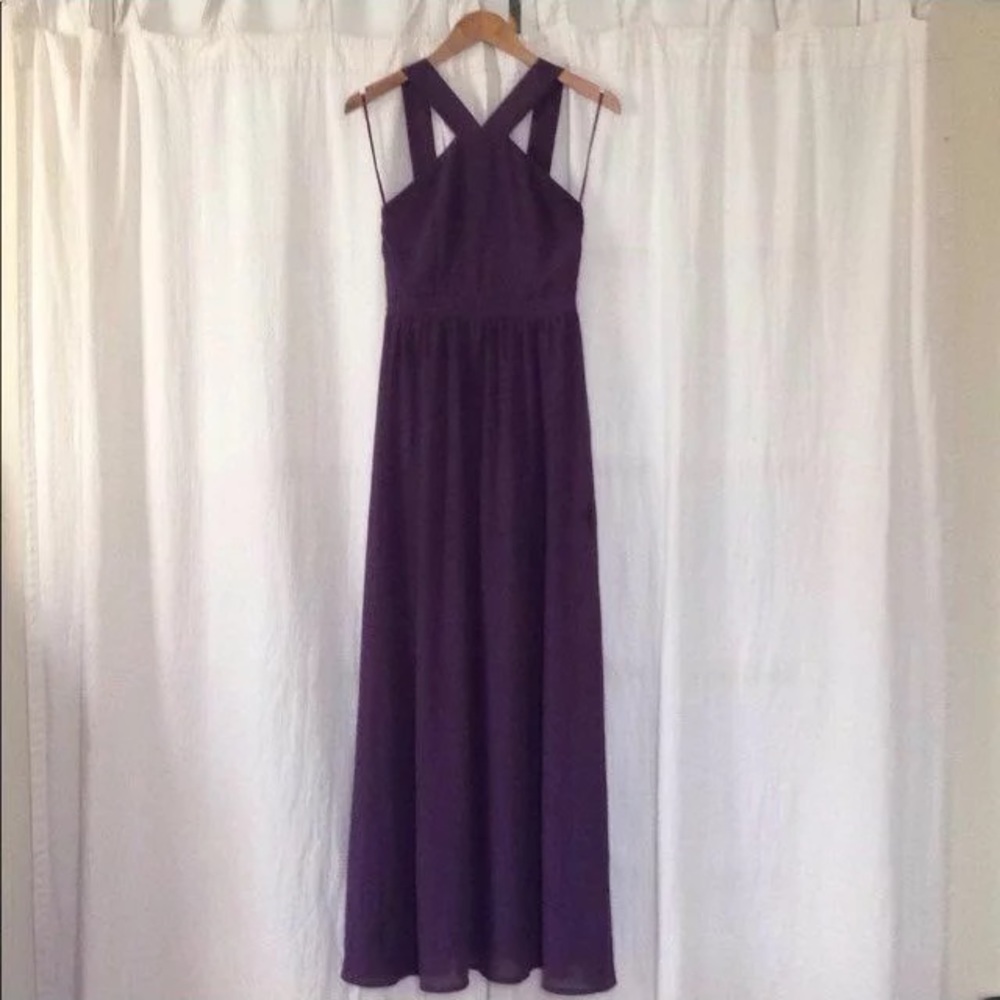 Lulus small purple maxi dress